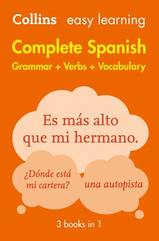 کتاب آموزش اسپانیایی Easy Learning Spanish Complete Grammar, Verbs and Vocabulary