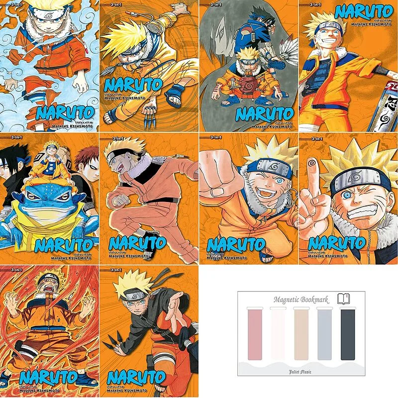 مانگا ناروتو Naruto (Omnibus Edition) نسخه سه جلد در یک جلد زبان انگلیسی