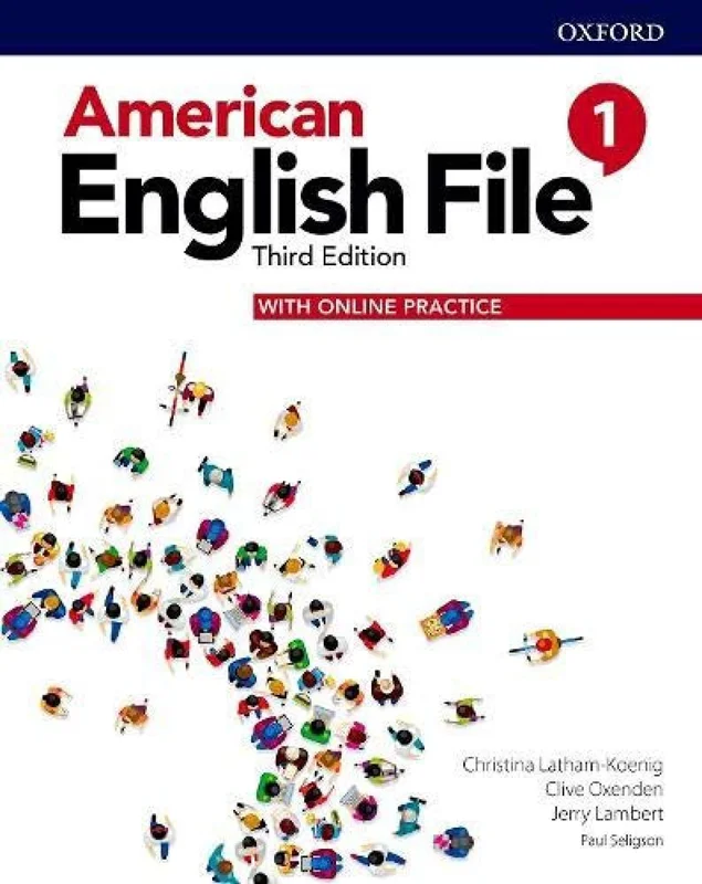 کتاب امریکن انگلیش فایل یک ویرایش سوم American English File 3rd 1 SB+WB+DVD
