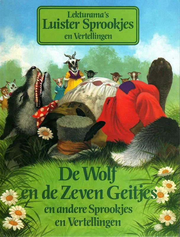 کتاب داستان هلندی تصویری بانوی کتاب داستان هلندی تصویری گرگ و هفت بزغاله De Wolf en de Zeven Geitjes Vrouw Holle