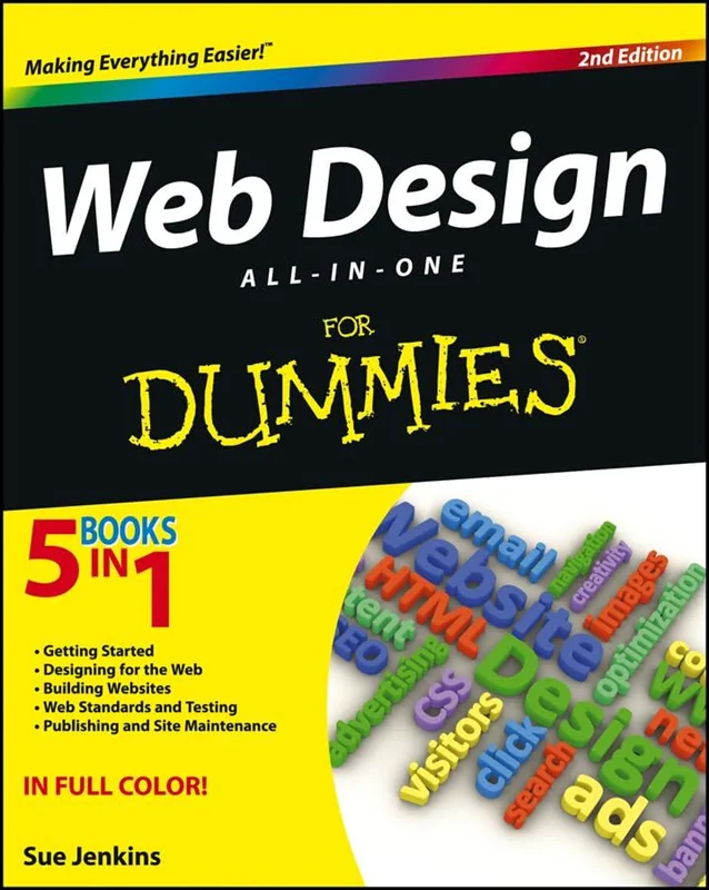 خرید کتاب طراحی وب سایت Web Design All in One For Dummies کتاب طراحی وب سایت به زبان آدمیزاد