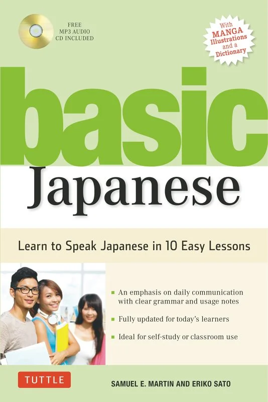 کتاب ژاپنی Basic Japanese Learn to Speak Japanese in 10 Easy Lessons