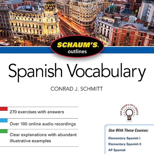 کتاب لغات اسپانیایی Schaum's Outline of Spanish Vocabulary, Fifth Edition