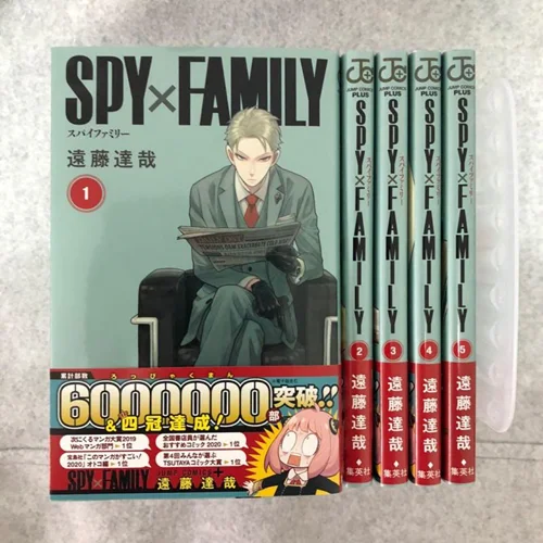 مانگای Spy x Family مانگا خانواده x جاسوس به زبان انگلیسی  6 جلدی