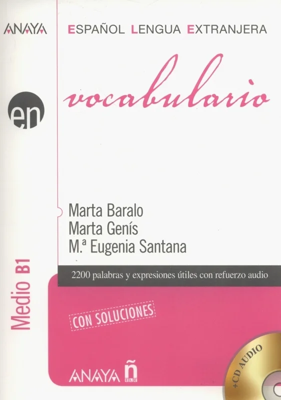 کتاب لغات سطح متوسط اسپانیایی Vocabulario Nivel Medio B1