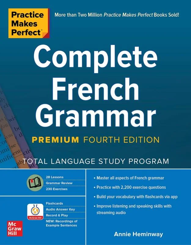 کتاب گرامر فرانسه کامپلیت فرنچ گرامر Practice Makes Perfect Complete French Grammar