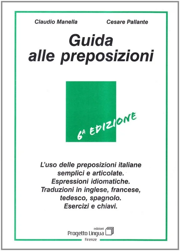 کتاب راهنمای حروف اضافه ایتالیایی Guida alle preposizioni