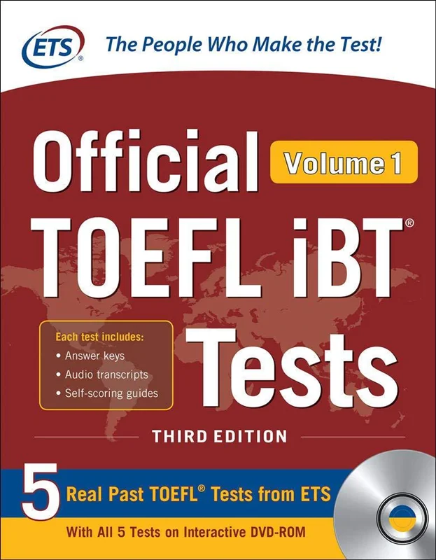 کتاب افیشیال تافل آی بی تی تست جلد یک Official TOEFL iBT Tests Volume 1
