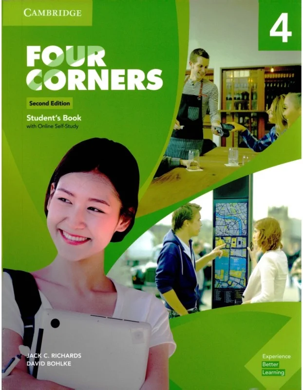 کتاب انگلیسی فور کرنرز Four Corners 2nd 4 SB+WB+DVD