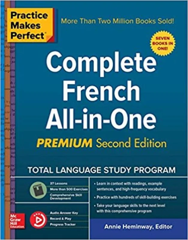 کتاب فرانسه Practice Makes Perfect Complete French All in One Premium 2nd