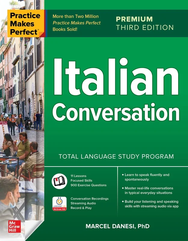کتاب مکالمه ایتالیایی Practice Makes Perfect Italian Conversation Third Edition