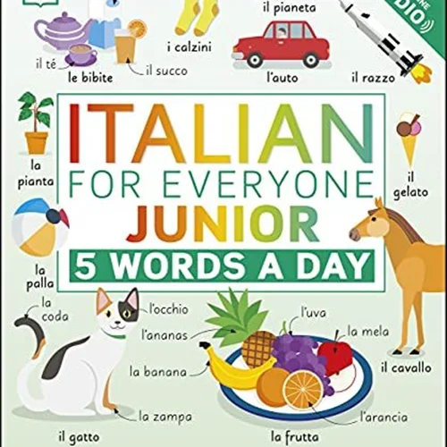 کتاب ایتالیایی Italian for Everyone Junior 5 Words a Day