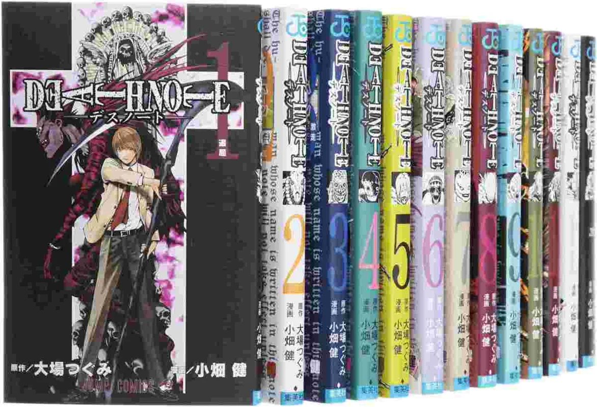 خرید مانگای دفترچه مرگ به زبان ژاپنی Death Note چاپ رنگی 12 جلدی