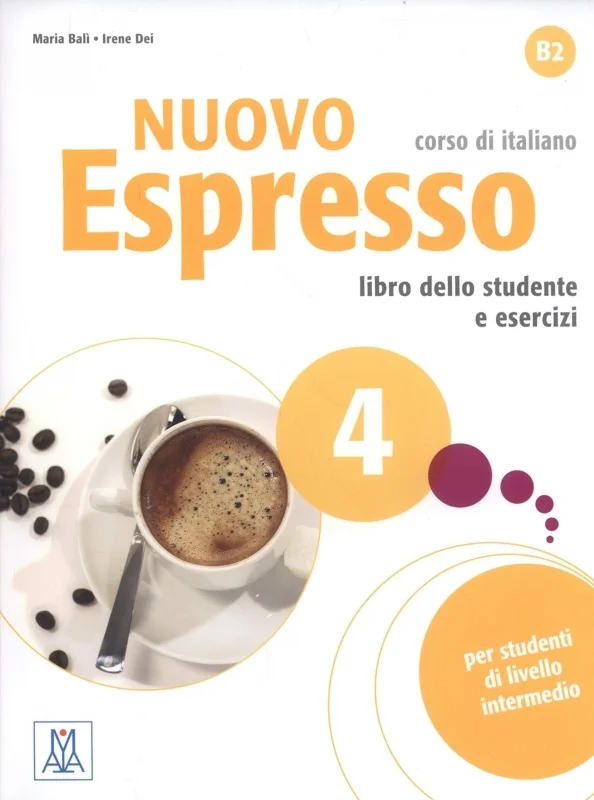 کتاب ایتالیایی نوو اسپرسو چهار Nuovo Espresso 4 Libro Studente B2 +DVD