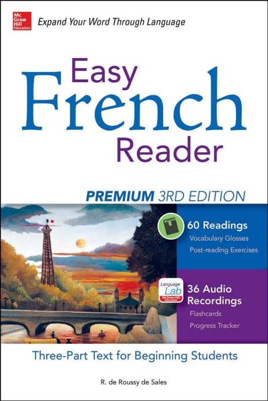 خرید کتاب ریدینگ فرانسه Easy French Reader Third Edition