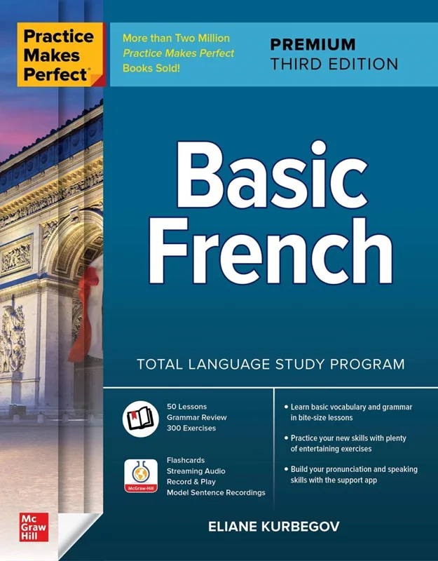 کتاب فرانسه بیسیک فرنچ 2021 جدید Practice Makes Perfect Basic French Third Edition
