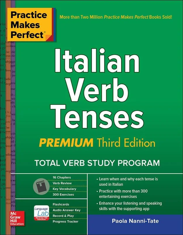 کتاب افعال ایتالیایی ایتالین ورب تنسز Practice Makes Perfect Italian Verb Tenses Premium Third Edition